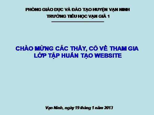 Cách xây dựng Website