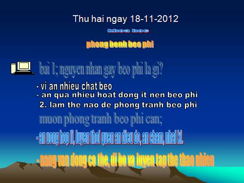 Bài 13. Phòng bệnh béo phì