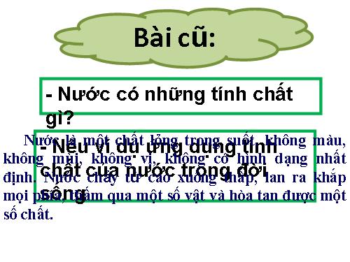 Bài 21. Ba thể của nước