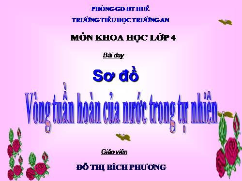 Bài 23. Sơ đồ vòng tuần hoàn của nước trong tự nhiên