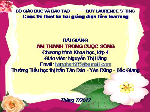 Bài 43. Âm thanh trong cuộc sống