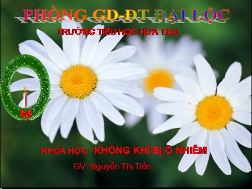 Bài 39. Không khí bị ô nhiễm