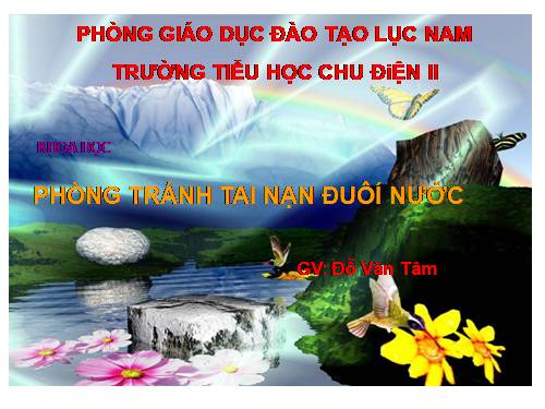 Bài 17. Phòng tránh tai nạn đuối nước