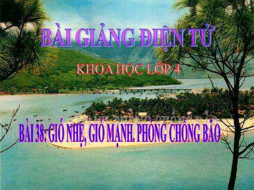 Bài 38. Gió nhẹ, gió mạnh. Phòng chống bão