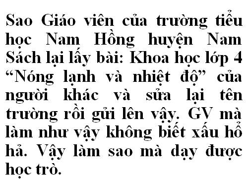 Phản đối coppy bài của người khac