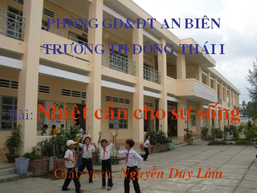 Bài 54. Nhiệt cần cho sự sống