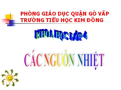 Bài 53. Các nguồn nhiệt