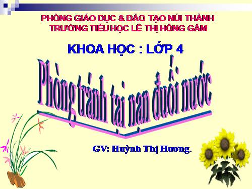 Bài 17. Phòng tránh tai nạn đuối nước