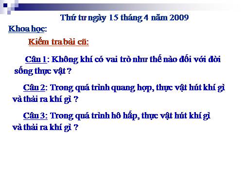 Bài 61. Trao đổi chất ở thực vật