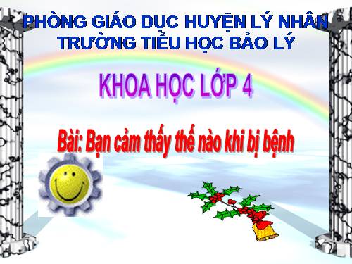 Bài 15. Bạn cảm thấy thế nào khi bị bệnh?