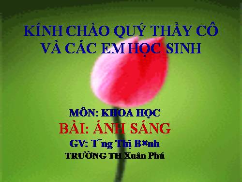Bài 45. Ánh sáng