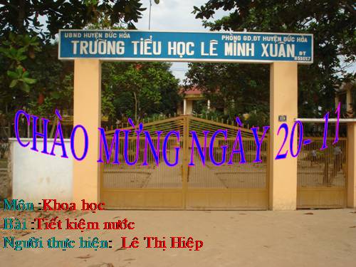 Bài 29. Tiết kiệm nước