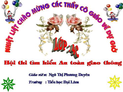 học sinh với an toàn giao thông tren đường bộ