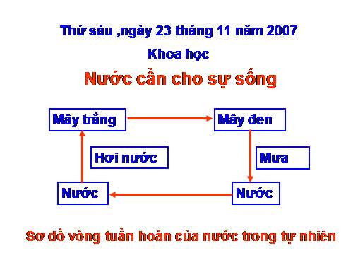 Bài 24. Nước cần cho sự sống