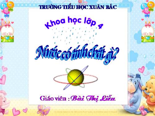 Bài 20. Nước có những tính chất gì?