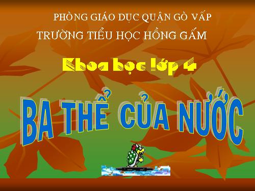 Bài 21. Ba thể của nước