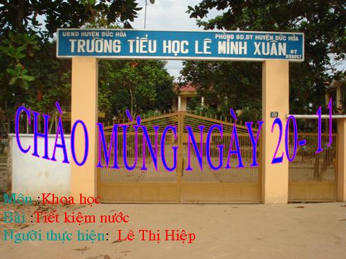 Bài 29. Tiết kiệm nước