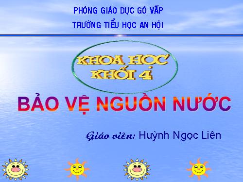 Bài 28. Bảo vệ nguồn nước