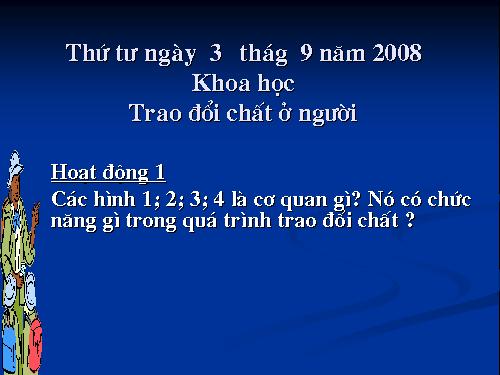 Bài 2. Trao đổi chất ở người