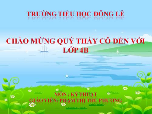 Bài 4. Khâu ghép hai mép vải bằng mũi khâu thường