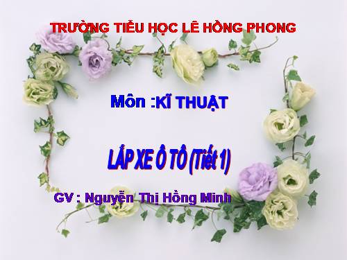 Bài 17. Lắp ô tô tải