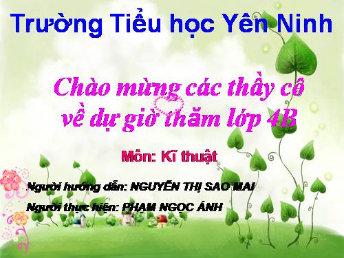 Bài 14. Các chi tiết và dụng cụ của bộ lắp ghép mô hình kĩ thuật