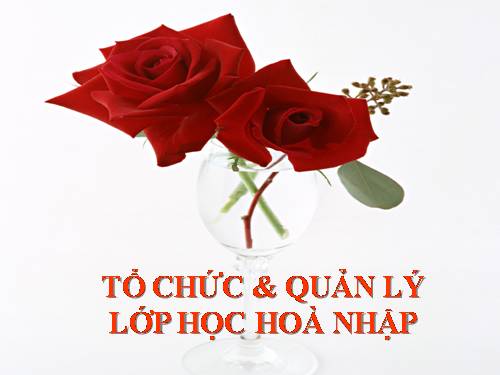 6 YẾU TỐ TỔ CHỨC VÀ QUẢN LÝ LỚP HỌC HÒA NHẬP