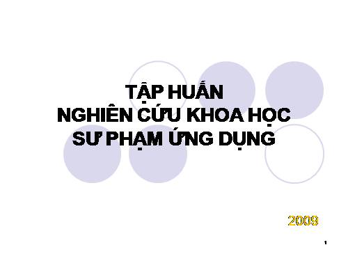 Tổng quan về khoa học sư phạm ứng dụng