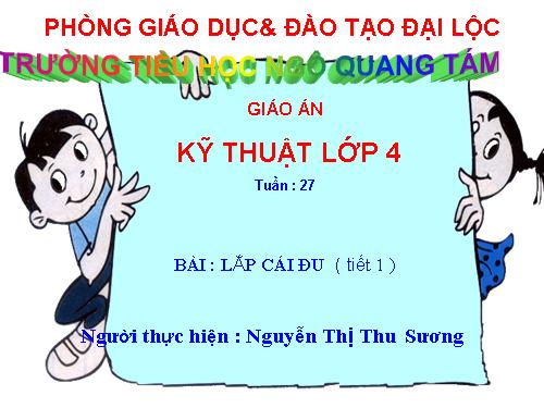 Bài 15. Lắp cái đu