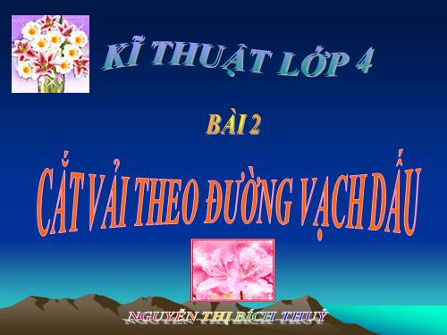 Bài 2. Cắt vải theo đường vạch dấu