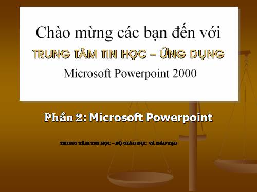 Giáo trình POWERPOINT