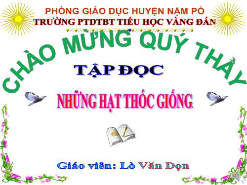 Tuần 5. Những hạt thóc giống