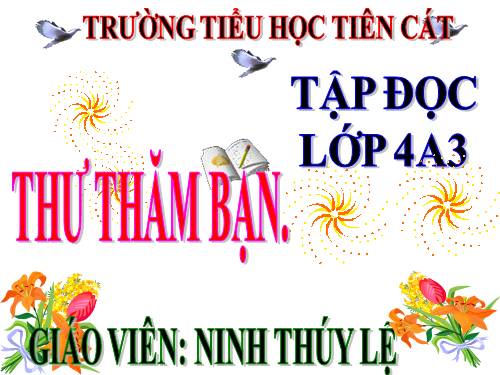 Tuần 3. Thư thăm bạn