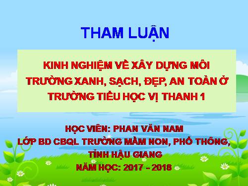 Tuần 1. Mẹ ốm