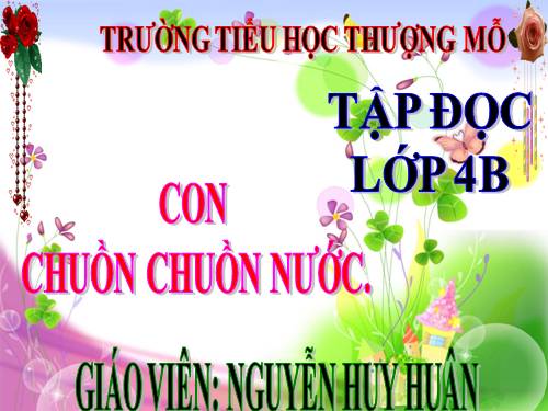 Tuần 31. Con chuồn chuồn nước