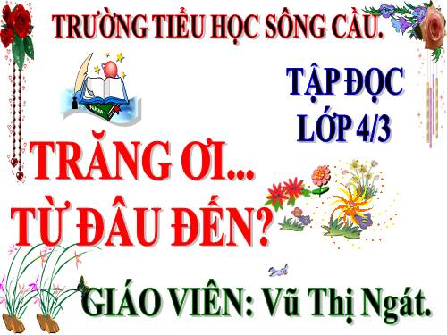 Tuần 29. Trăng ơi... từ đâu đến?
