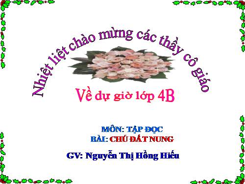 Tuần 14. Chú Đất Nung