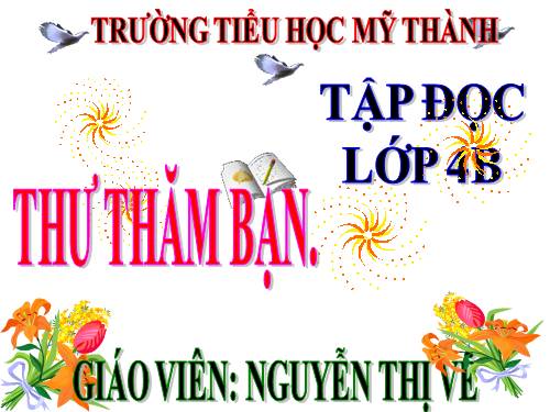 Tuần 3. Thư thăm bạn