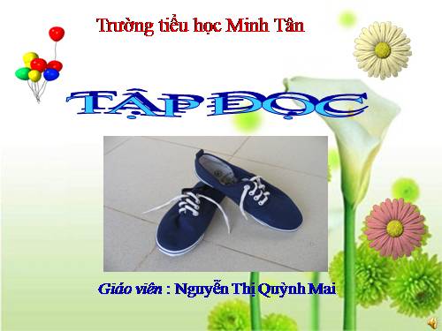 Tuần 8. Đôi giày ba ta màu xanh