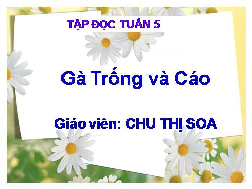 Tuần 5. Gà Trống và Cáo