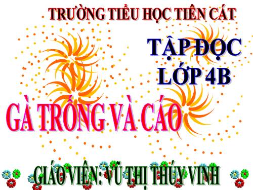 Tuần 5. Gà Trống và Cáo