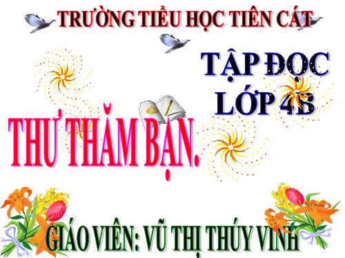 Tuần 3. Thư thăm bạn