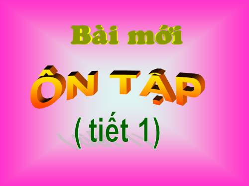 Tuần 28. Ôn tập Giữa Học kì II