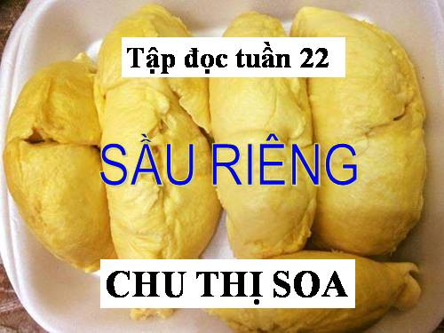 Tuần 22. Sầu riêng