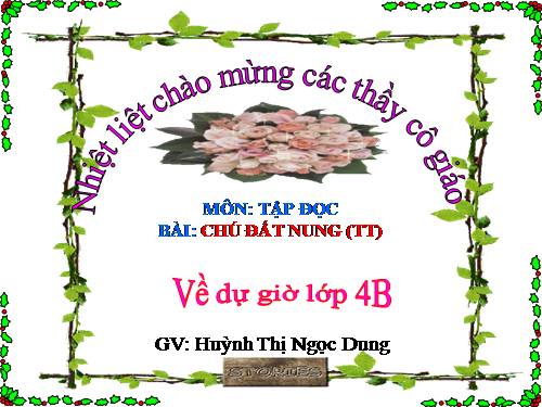 Tuần 14. Chú Đất Nung (tiếp theo)