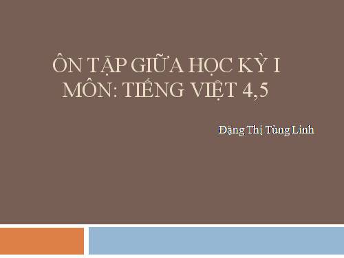 ôn tập tiếng việt 4,5