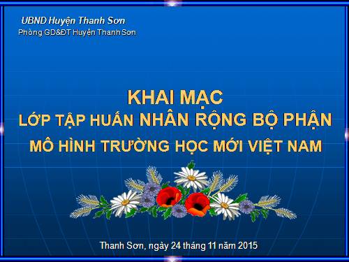 CHUYÊN ĐỀ TỔ CHỨC HỌC VNEN