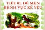 Tuần 1. Dế Mèn bênh vực kẻ yếu