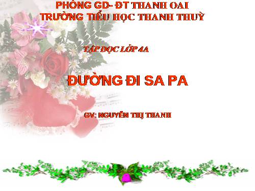 Tuần 29. Đường đi Sa Pa