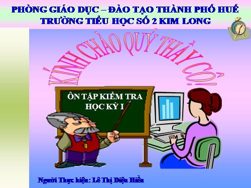 Tuần 18. Ôn tập Cuối Học kì I